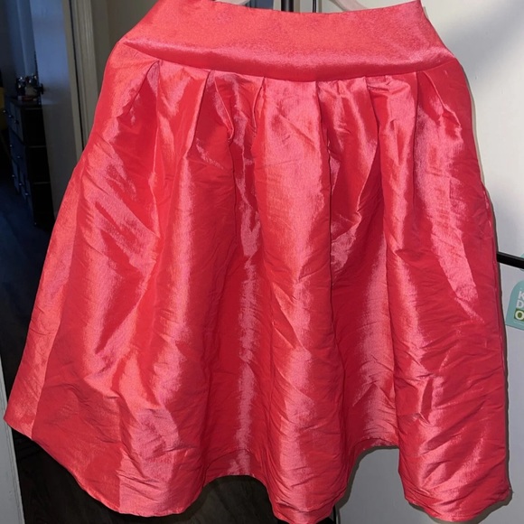 Cemi Ceri Pink Mid-Rise Flared Skirt - Picture 2 of 4